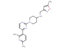 1-[4-(2,6-dimethylpyridin-3-yl)pyrimidin-2-yl]-N-[(5-methylisoxazol-3-yl)methyl]piperidin-4-amine