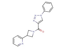 2-{1-[(1-phenyl-1H-1,2,3-triazol-4-yl)carbonyl]azetidin-3-yl}pyridine
