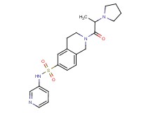 N-pyridin-3-yl-2-(2-pyrrolidin-1-ylpropanoyl)-1,2,3,4-tetrahydroisoquinoline-6-sulfonamide