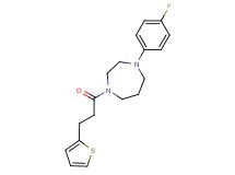 1-(4-fluorophenyl)-4-[3-(2-thienyl)propanoyl]-1,4-diazepane