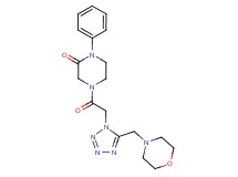 4-{[5-(4-morpholinylmethyl)-1H-tetrazol-1-yl]acetyl}-1-phenyl-2-piperazinone