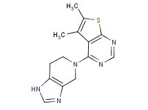 5,6-dimethyl-4-(1,4,6,7-tetrahydro-5H-imidazo[4,5-c]pyridin-5-yl)thieno[2,3-d]pyrimidine