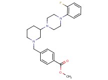 methyl 4-({3-[4-(2-fluorophenyl)-1-piperazinyl]-1-piperidinyl}methyl)benzoate