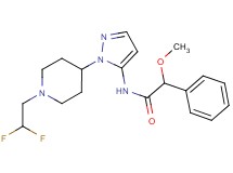 N-{1-[1-(2,2-difluoroethyl)piperidin-4-yl]-1H-pyrazol-5-yl}-2-methoxy-2-phenylacetamide