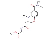 methyl [({6-[(dimethylamino)carbonyl]-4-methyl-3,4-dihydro-2H-1,4-benzoxazin-3-yl}acetyl)amino]acetate