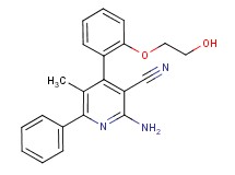2-amino-4-[2-(2-hydroxyethoxy)phenyl]-5-methyl-6-phenylnicotinonitrile