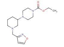 ethyl 4-[1-(3-isoxazolylmethyl)-3-piperidinyl]-1-piperazinecarboxylate