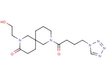 2-(2-hydroxyethyl)-8-[4-(1H-tetrazol-1-yl)butanoyl]-2,8-diazaspiro[5.5]undecan-3-one