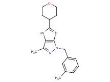 3-methyl-1-(3-methylbenzyl)-5-(tetrahydro-2H-pyran-4-yl)-1,4-dihydroimidazo[4,5-c]pyrazole