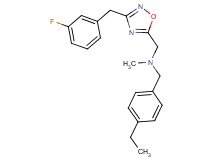 (4-ethylbenzyl){[3-(3-fluorobenzyl)-1,2,4-oxadiazol-5-yl]methyl}methylamine