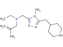 N-ethyl-2-methyl-N-{[4-methyl-5-(piperidin-4-ylmethyl)-4H-1,2,4-triazol-3-yl]methyl}prop-2-en-1-amine