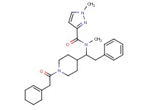 N-{1-[1-(1-cyclohexen-1-ylacetyl)-4-piperidinyl]-2-phenylethyl}-N,1-dimethyl-1H-pyrazole-3-carboxamide