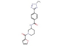N-[1-(2-furoyl)piperidin-3-yl]-4-(2-methyl-2H-tetrazol-5-yl)benzamide