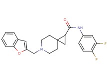 6-(1-benzofuran-2-ylmethyl)-N-(3,4-difluorophenyl)-6-azaspiro[2.5]octane-1-carboxamide