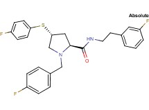 (4R)-1-(4-fluorobenzyl)-N-[2-(3-fluorophenyl)ethyl]-4-[(4-fluorophenyl)thio]-L-prolinamide