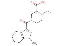 1-methyl-4-[(1-methyl-4,5,6,7-tetrahydro-1H-indazol-3-yl)carbonyl]piperazine-2-carboxylic acid