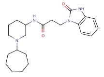 N-(1-cycloheptyl-3-piperidinyl)-3-(2-oxo-2,3-dihydro-1H-benzimidazol-1-yl)propanamide
