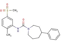 N-[2-methyl-5-(methylsulfonyl)phenyl]-4-phenylazepane-1-carboxamide