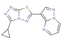 3-(3-cyclopropyl[1,2,4]triazolo[3,4-b][1,3,4]thiadiazol-6-yl)pyrazolo[1,5-a]pyrimidine