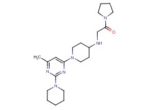 1-(6-methyl-2-piperidin-1-ylpyrimidin-4-yl)-N-(2-oxo-2-pyrrolidin-1-ylethyl)piperidin-4-amine