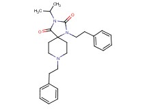 3-isopropyl-1,8-bis(2-phenylethyl)-1,3,8-triazaspiro[4.5]decane-2,4-dione