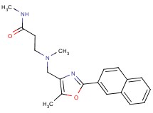 N~1~,N~3~-dimethyl-N~3~-{[5-methyl-2-(2-naphthyl)-1,3-oxazol-4-yl]methyl}-beta-alaninamide