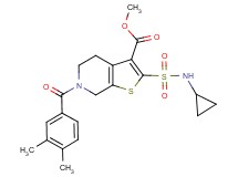 methyl 2-[(cyclopropylamino)sulfonyl]-6-(3,4-dimethylbenzoyl)-4,5,6,7-tetrahydrothieno[2,3-c]pyridine-3-carboxylate