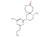 1-methyl-4-(6-methyl-2-propylpyrimidin-4-yl)-1,4,9-triazaspiro[5.6]dodecan-10-one