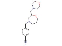4-{[2-(morpholin-4-ylmethyl)-1,4-oxazepan-4-yl]methyl}benzonitrile
