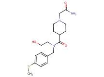 1-(2-amino-2-oxoethyl)-N-(2-hydroxyethyl)-N-[4-(methylthio)benzyl]-4-piperidinecarboxamide