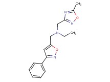 N-[(5-methyl-1,2,4-oxadiazol-3-yl)methyl]-N-[(3-phenylisoxazol-5-yl)methyl]ethanamine