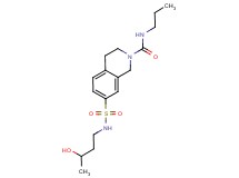 7-{[(3-hydroxybutyl)amino]sulfonyl}-N-propyl-3,4-dihydroisoquinoline-2(1H)-carboxamide