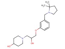 1-(3-{3-[(2,2-dimethylpyrrolidin-1-yl)methyl]phenoxy}-2-hydroxypropyl)piperidin-4-ol