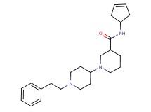 N-cyclopent-3-en-1-yl-1'-(2-phenylethyl)-1,4'-bipiperidine-3-carboxamide
