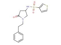 N-[5-oxo-1-(2-phenylethyl)-3-pyrrolidinyl]-3-thiophenesulfonamide
