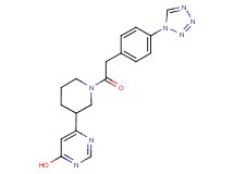 6-(1-{[4-(1H-tetrazol-1-yl)phenyl]acetyl}piperidin-3-yl)pyrimidin-4-ol
