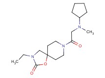 8-(N-cyclopentyl-N-methylglycyl)-3-ethyl-1-oxa-3,8-diazaspiro[4.5]decan-2-one