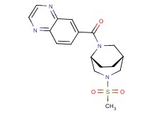 6-{[(1R*,5R*)-3-(methylsulfonyl)-3,6-diazabicyclo[3.2.2]non-6-yl]carbonyl}quinoxaline