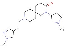 9-[2-(1-methyl-1H-pyrazol-4-yl)ethyl]-2-(1-methylpyrrolidin-3-yl)-2,9-diazaspiro[5.5]undecan-3-one
