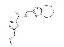 5-(methoxymethyl)-N-(5,6,7,8-tetrahydro-4H-pyrazolo[1,5-a][1,4]diazepin-2-ylmethyl)-2-furamide hydrochloride