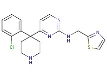 4-[4-(2-chlorophenyl)-4-piperidinyl]-N-(1,3-thiazol-2-ylmethyl)-2-pyrimidinamine