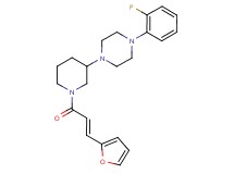 1-(2-fluorophenyl)-4-{1-[(2E)-3-(2-furyl)-2-propenoyl]-3-piperidinyl}piperazine