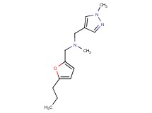 N-methyl-1-(1-methyl-1H-pyrazol-4-yl)-N-[(5-propyl-2-furyl)methyl]methanamine
