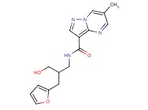 N-[3-(2-furyl)-2-(hydroxymethyl)propyl]-6-methylpyrazolo[1,5-a]pyrimidine-3-carboxamide
