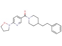 2-(2-isoxazolidinyl)-5-{[4-(2-phenylethyl)-1-piperidinyl]carbonyl}pyridine