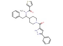 N-methyl-N-(2-phenyl-1-{1-[(3-phenyl-1H-pyrazol-5-yl)carbonyl]-4-piperidinyl}ethyl)-3-thiophenecarboxamide