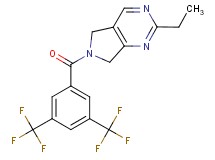 6-[3,5-bis(trifluoromethyl)benzoyl]-2-ethyl-6,7-dihydro-5H-pyrrolo[3,4-d]pyrimidine