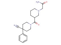 2-{3-[(4-cyano-4-phenyl-1-piperidinyl)carbonyl]-1-piperidinyl}acetamide