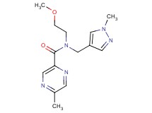 N-(2-methoxyethyl)-5-methyl-N-[(1-methyl-1H-pyrazol-4-yl)methyl]pyrazine-2-carboxamide