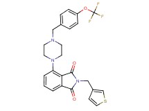 2-(3-thienylmethyl)-4-{4-[4-(trifluoromethoxy)benzyl]-1-piperazinyl}-1H-isoindole-1,3(2H)-dione